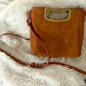 Suede and larger handbag